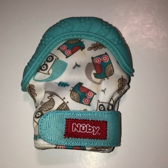 5/$10 Nuby owl teether mitten - Picture 3 of 8